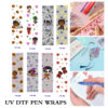 Wholesale 2/8/16pcs Cute Halloween Cartoon Baby Pumpkin Moon Cat Series UV DTF Pen and Bookmark Stickers