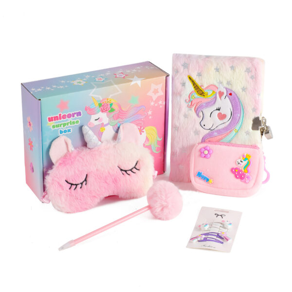 oly-c11e3f1b264ec3cc3567c31afc4c4d02 Wholesale Unicorn Series Children's Stationery Gift Set - Party Favor Book Set Gift Box for Kids