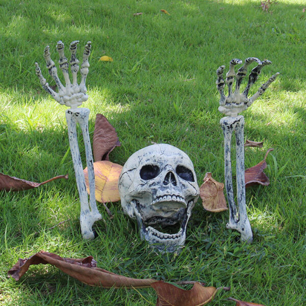 Wholesale Halloween Skeleton Skull Decorative Prop Plastic Party Accessory Gift