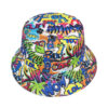 oly-c129a4d6603f64450d531cfd2c3111db Wholesale Graffiti Print Fisherman Hat Casual Sun Hat for Outdoor Daily Wear