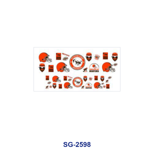 Wholesale 8pcs Multi Style American Football Team Badge Helmet Sport Pattern 3oz Cup Stickers Wrap OLY Exclusive