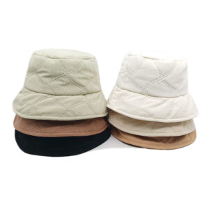 Wholesale Light Green Corduroy Fisherman Hat Casual Winter Sunscreen Bucket Hat