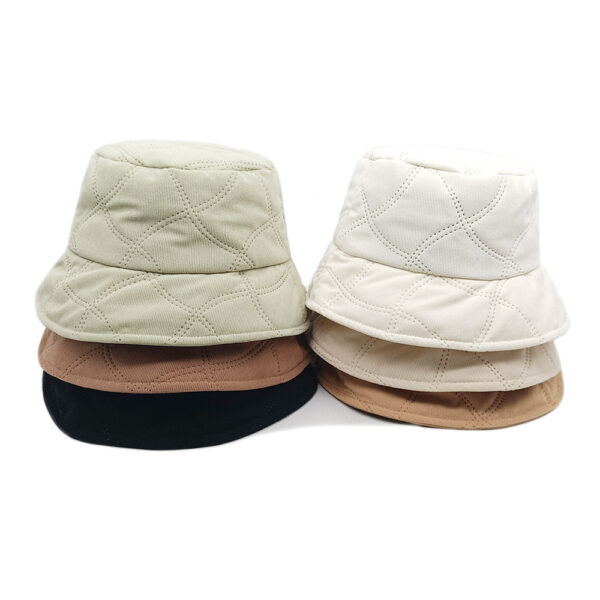 Wholesale Light Green Corduroy Fisherman Hat Casual Winter Sunscreen Bucket Hat
