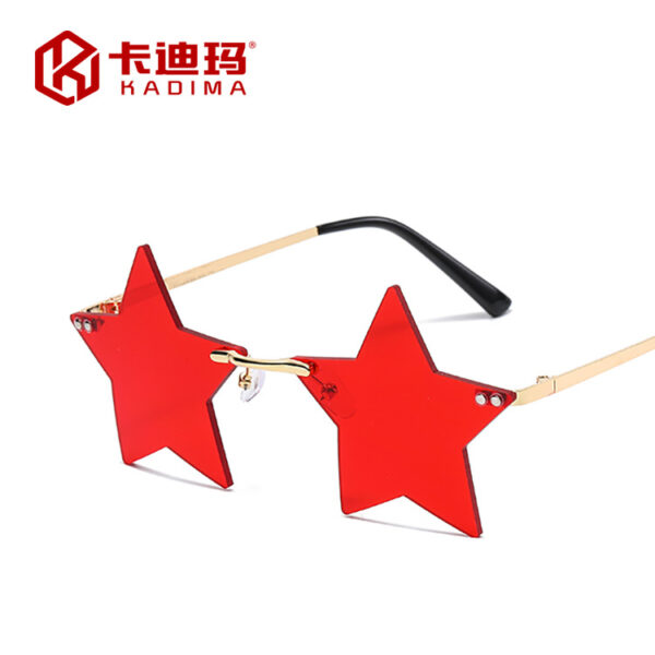 oly-c16428123cdc84c2e8d833f88afc989f Wholesale Frameless Star Sunglasses UV400 Gold Frame Pink Lens Fashion Accessory