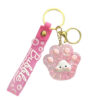 oly-c167843cc2d88eb801a00165af22307c Wholesale Cat Paw Keychain Bag Charm Acrylic Glow in the Dark Gift Accessory