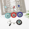 Wholesale Decorative Red Korean Velvet Rhinestone Eye Keychain Bag Charm Wedding Gift
