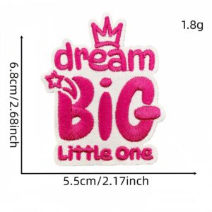Pink english cloth sticker 1#