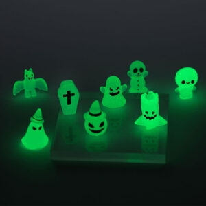 Wholesale Halloween Pumpkin Ghost Vampire Resin Ornament - Cute Luminous Miniature for Home Decor or Party Favor