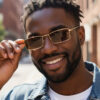 Wholesale Gold Metal Frame Sunglasses UV400 Gray Lenses Boutique Resale