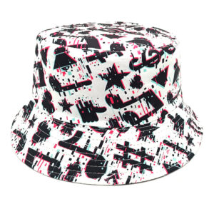Wholesale Musical Note Printed Bucket Hat for Women Sun Protection Fashion Accessory