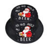 Wholesale Trendy Santa Claus Print Foldable Bucket Hat Sun Protection Unisex Fashion Accessory