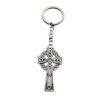Wholesale Celtic Cross Keychain Pendant Silver Metal Car Key Accessory