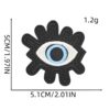 Wholesale Polyester Thread Iron-On Cloth Sticker Green Skull Design for Baggage Fashion Accessory