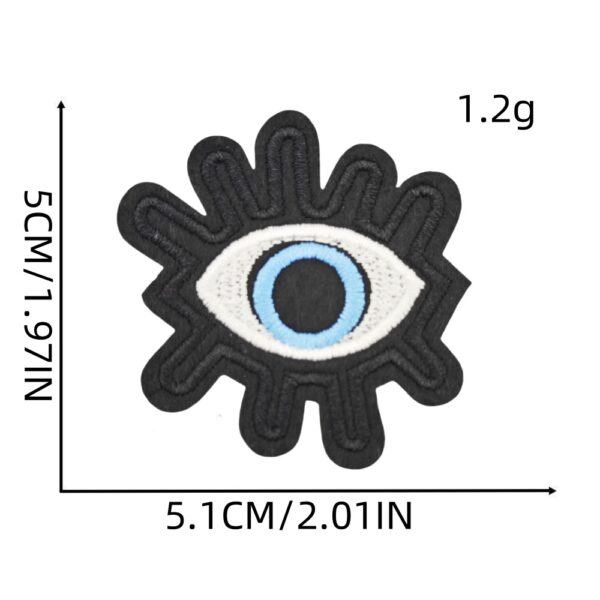 Wholesale Polyester Thread Iron-On Cloth Sticker Green Skull Design for Baggage Fashion Accessory