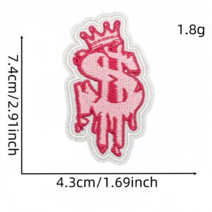 Pink series cloth sticker 4#