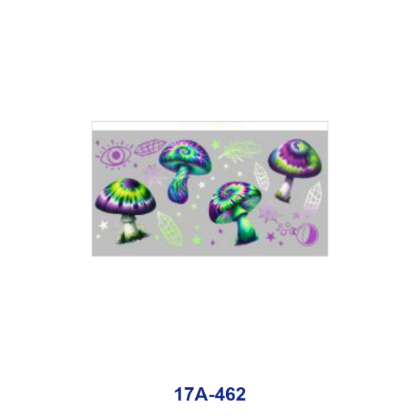 oly-c1f8465fade250630f93ceefa9a9072a Wholesale 5pcs Psychedelic Tie Dye Galaxy Mushroom Checker Star Crystal Mixed Decor Prints 16oz Cup UV DTF Wraps