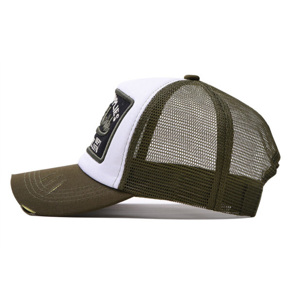 Wholesale Trendy Embroidered New York Baseball Cap, Black Mesh Sun Hat with Wide Brim, Unisex Casual