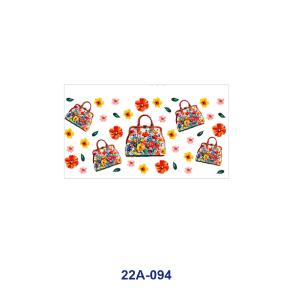 oly-c205c2657ae85608c88255611d674d43 Wholesale 5pcs Watercolor Floral Print Handbag Vibrant Wildflower Leaf Mixed Fashion Graphic 16oz Cup UV DTF Wraps