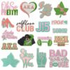 oly-c2071a18224aa40adb93019745b09ed3 Wholesale Trendy Polyester Thread Embroidered Patches Cartoon Club Series Fresh Decorative Patch for DIY