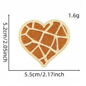 Small leopard print love cloth stickers 13#