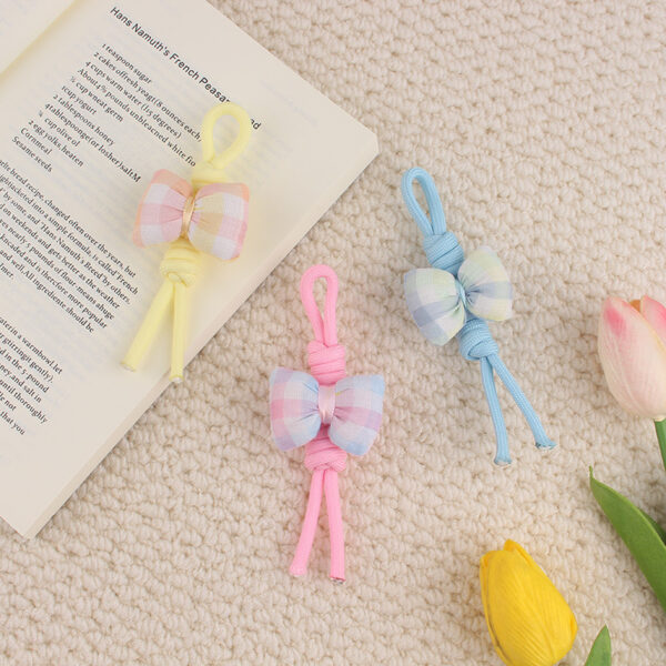 oly-c2297c1821f436d1b104cadc5ebcc101 Wholesale Bow and Star Silicone Phone Charm Keychain Decorative Accessory for Bags Gifts
