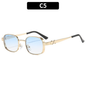C5-Gold Frame Double Blue Lens