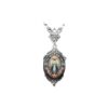 Wholesale Fashion Glass Pendant Necklace with Bamboo Chain Trendy Jewelry Accessory for Everyday Wear