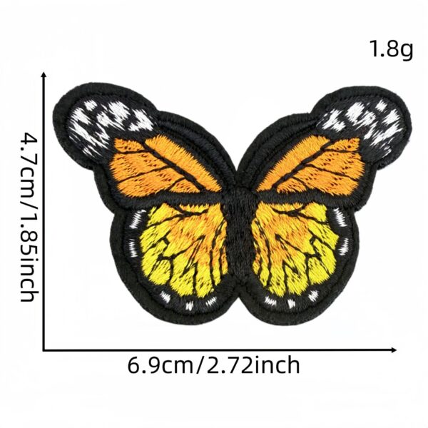 Wholesale 24 Pack Colorful Butterfly Iron On Patches Embroidered Decorative Appliques for Craft and Resale