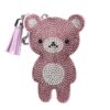 oly-c254b2b09dfb485decc1a8f0bd054692 Wholesale Rhinestone Teddy Bear Keychain White Faux Fur Decorative Bag Accessory for Women