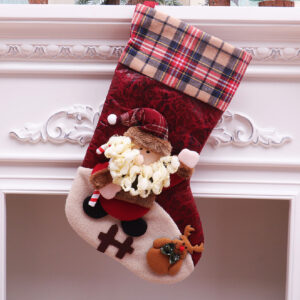 Plaid oversized socks for the elderly [47*29cm110g]