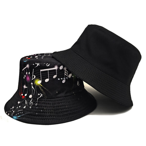 Wholesale Trendy Note Pattern Bucket Hat Sun Protection Music Festival Fashion Accessory for Casual Wear