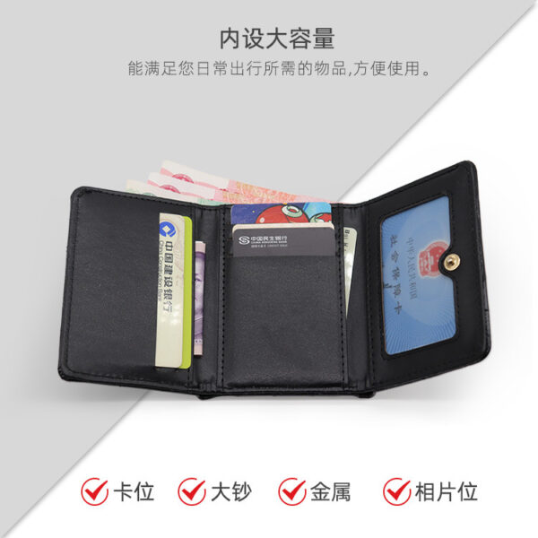 Wholesale PU Snake Print Trifold Wallet Retro Style Women's Fashion Accessory
