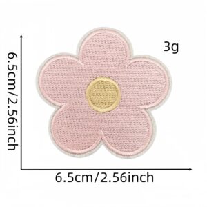 Large self-adhesive floral cloth stickers 5#