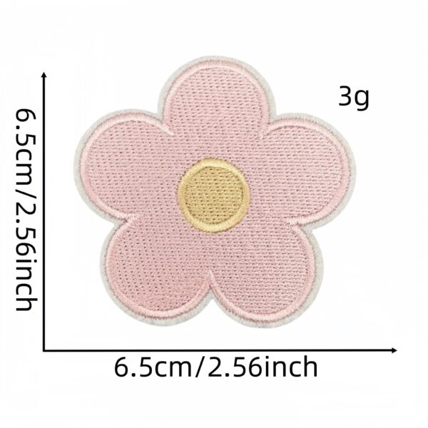 Wholesale Chic Floral Self Adhesive Embroidery Patches Polyester Thread for Everyday Bag Accessory