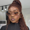 oly-c27ea9b70042db8b4663b820f0ad4688 Wholesale Trendy Futuristic Metal Sunglasses UV400 Black Frame Grey Lens Fashion Accessory
