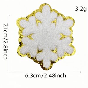 Snowflake cloth sticker 4 #
