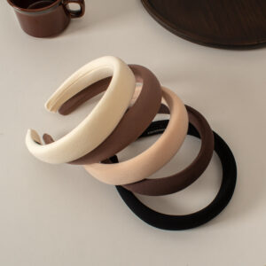 oly-c283a5b4c347b2cff9e98cb8f835c660 Wholesale Korean Style Soft Thick Sponge Wide Headband High Crown Hair Accessory for Women
