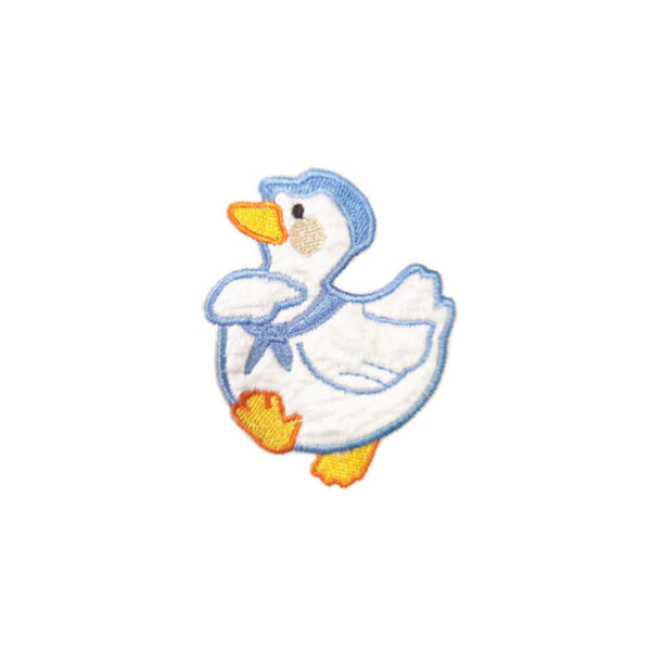 Wholesale Cute Yellow Duck Plush Self Adhesive Embroidery Patches 8 Pack for Clothing Bag Phone Case Decoration DIY Craft Supply
