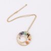 Wholesale Handmade Tree of Life Necklace, Agate Stone, Antique Copper Finish, Fashion Jewelry Accessory for Resale