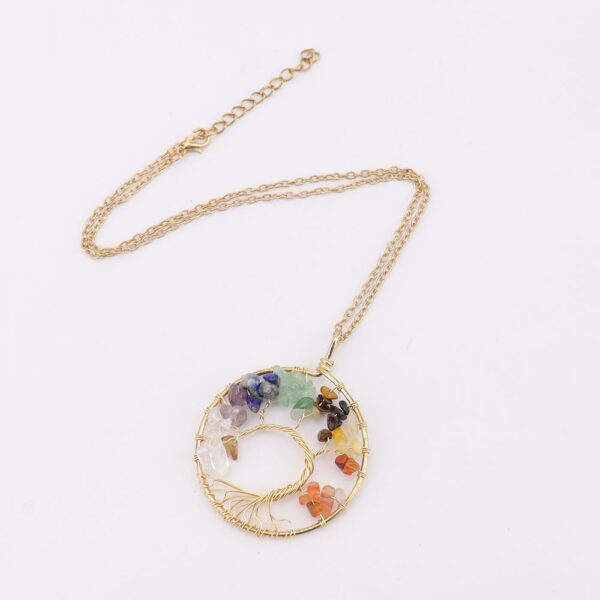 Wholesale Handmade Tree of Life Necklace, Agate Stone, Antique Copper Finish, Fashion Jewelry Accessory for Resale
