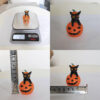 Wholesale Creative Resin Cat Figurine Halloween Witch Cat Micro Decoration for Home Decor Gift