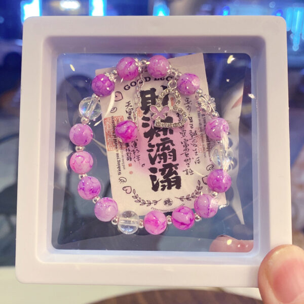 oly-c2ee01bd65235500b2e30b6e6d876a41 Wholesale Glass Glazed Butterfly Heart Moon Bracelet Fashion Jewelry Accessory Gift Boxed