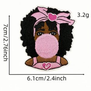 Black girl applique 10#