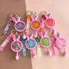 Wholesale Cartoon Rabbit Ear Oil Filled Keychain Pendant Bag Charm Gift
