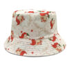 Wholesale Christmas Snowman Print Double Sided Bucket Hat Sun Protection Fashion Accessory