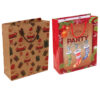 Wholesale Christmas Kraft Paper Gift Bags Medium Size Boutique Resale