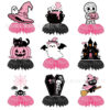 Wholesale Halloween Pumpkin Ghost Paper Honeycomb Table Decorations, 9-Piece Party Resale