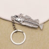 Wholesale Zinc Alloy Retro Fishbone Skeleton Keychain Pendant, Punk Style Fashion Accessory for Keys or Bag