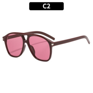 C2-burgundy frame red film