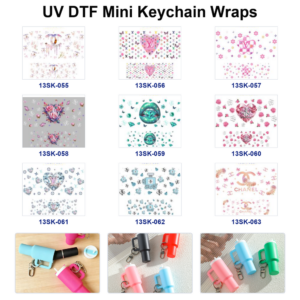 Wholesale 8pcs Luxury Heart Mini Cup Keychain Sticker OLY Exclusive